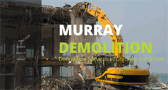 Desktop Screenshot of murraydemolition.com